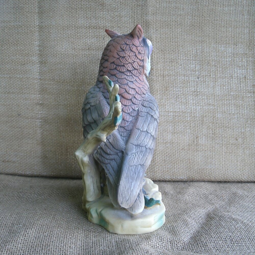 Vintage Large Homco Brown Owl Porcelain Figurine - Picture 7 of 16